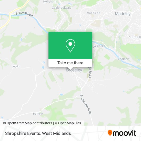 Shropshire Events map
