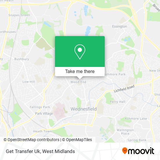 Get Transfer Uk map