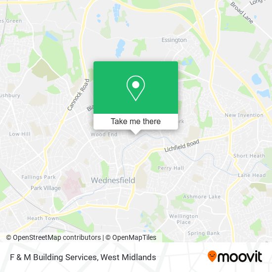 F & M Building Services map