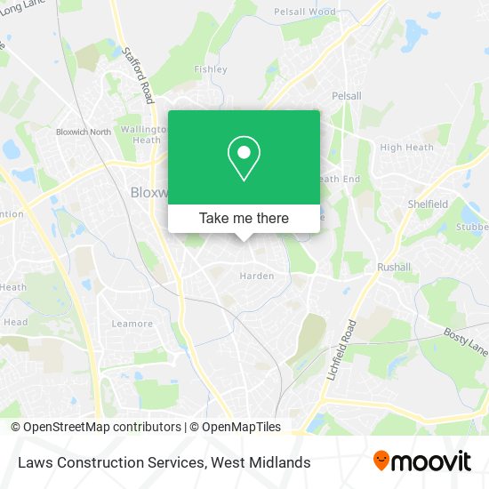 Laws Construction Services map
