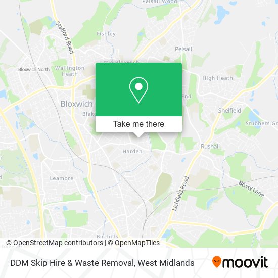 DDM Skip Hire & Waste Removal map