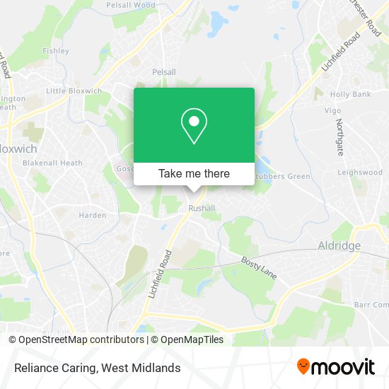 Reliance Caring map