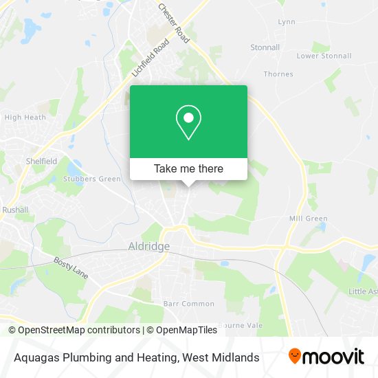 Aquagas Plumbing and Heating map