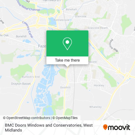 BMC Doors Windows and Conservatories map