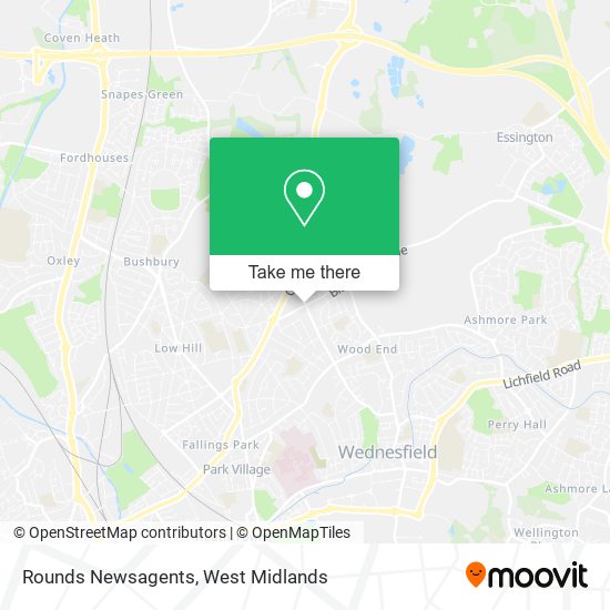 Rounds Newsagents map