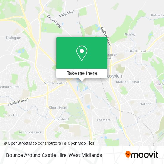 Bounce Around Castle Hire map