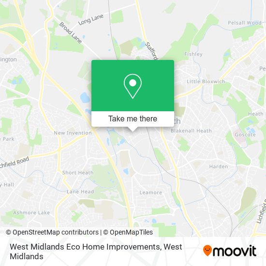 West Midlands Eco Home Improvements map