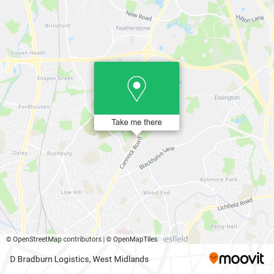 D Bradburn Logistics map