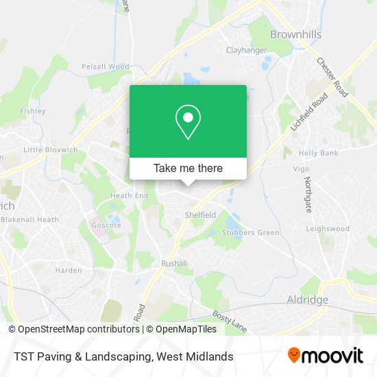 TST Paving & Landscaping map