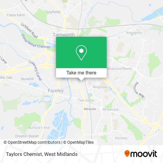 Taylors Chemist map