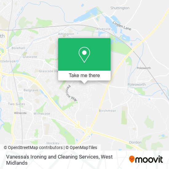 Vanessa's Ironing and Cleaning Services map