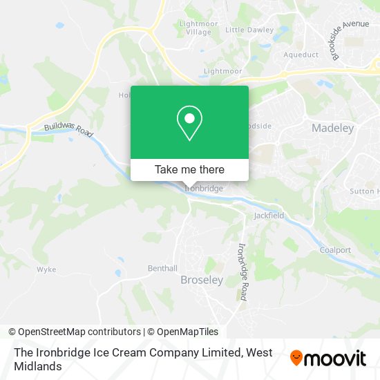 The Ironbridge Ice Cream Company Limited map