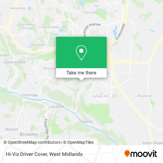 Hi-Viz Driver Cover map