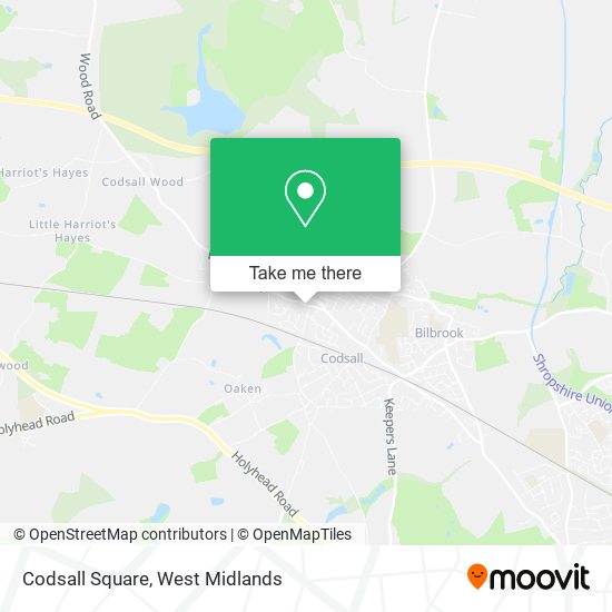 Codsall Square map