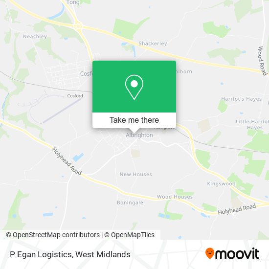 P Egan Logistics map