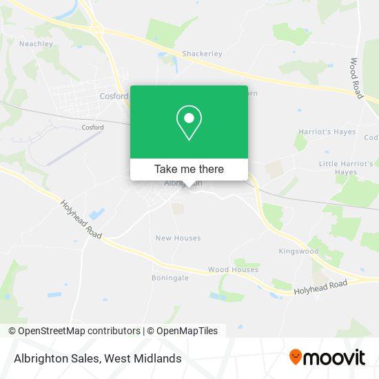 Albrighton Sales map