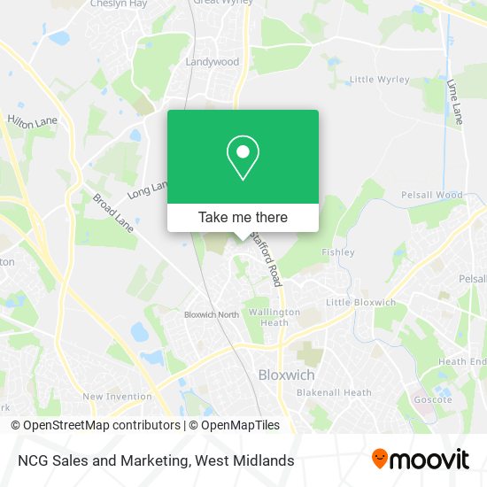 NCG Sales and Marketing map