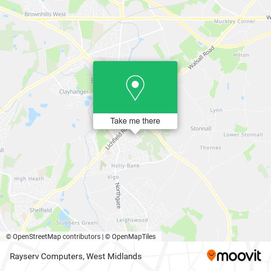 Rayserv Computers map
