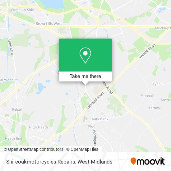 Shireoakmotorcycles Repairs map