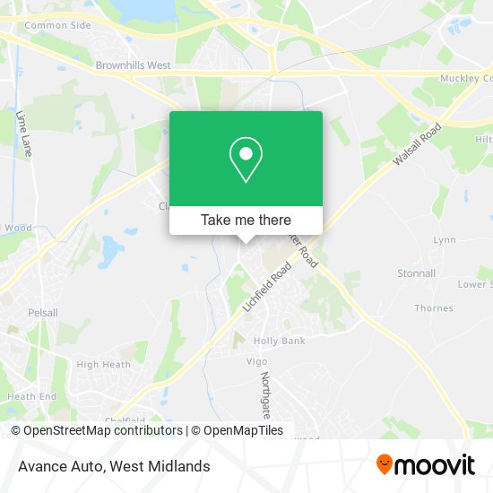 Avance Auto map
