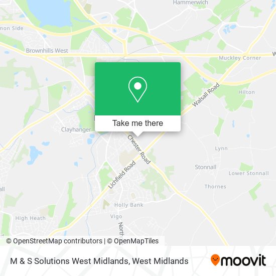 M & S Solutions West Midlands map