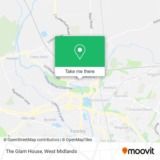 The Glam House map