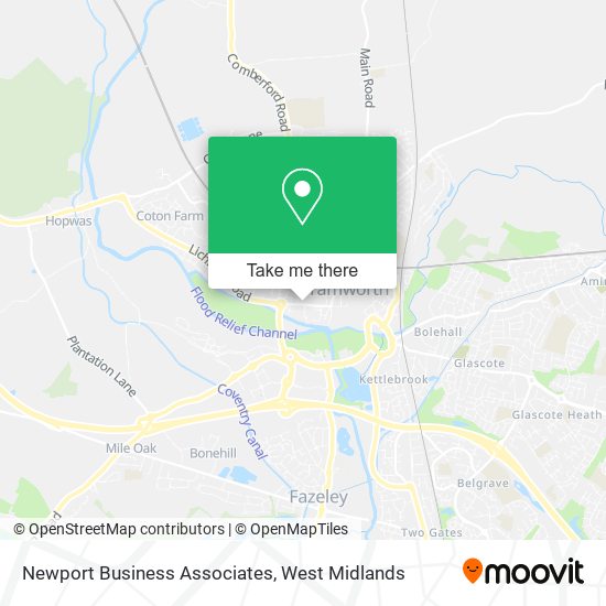 Newport Business Associates map