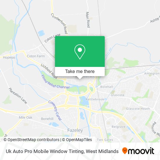 Uk Auto Pro Mobile Window Tinting map