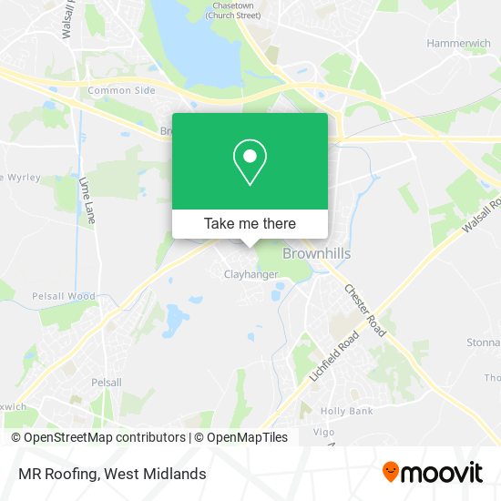 MR Roofing map