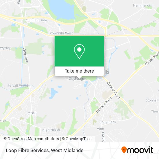 Loop Fibre Services map