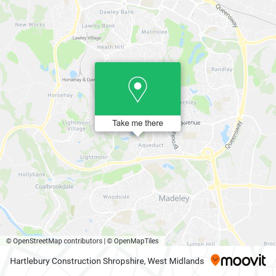 Hartlebury Construction Shropshire map