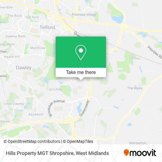 Hills Property MGT Shropshire map