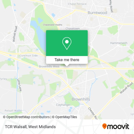TCR Walsall map