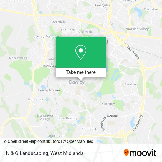 N & G Landscaping map