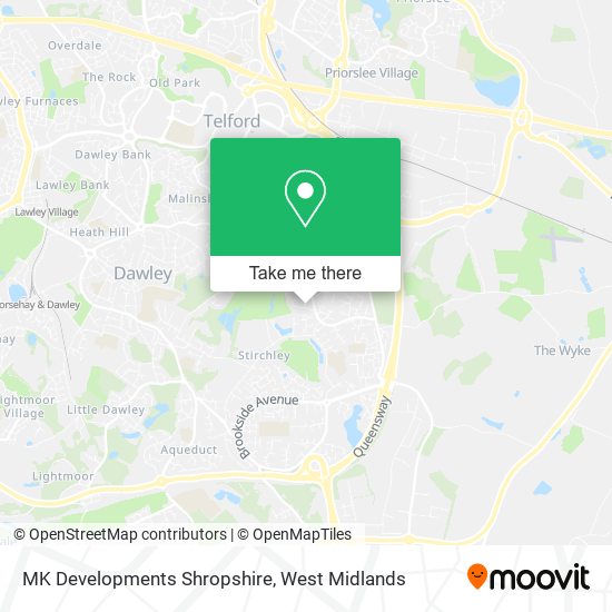 MK Developments Shropshire map