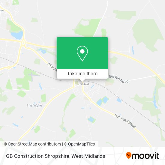GB Construction Shropshire map