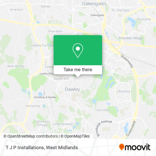 T J P Installations map