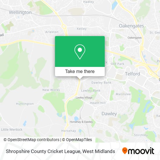 Shropshire County Cricket League map