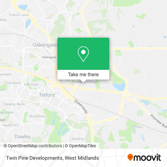 Twin Pine Developments map