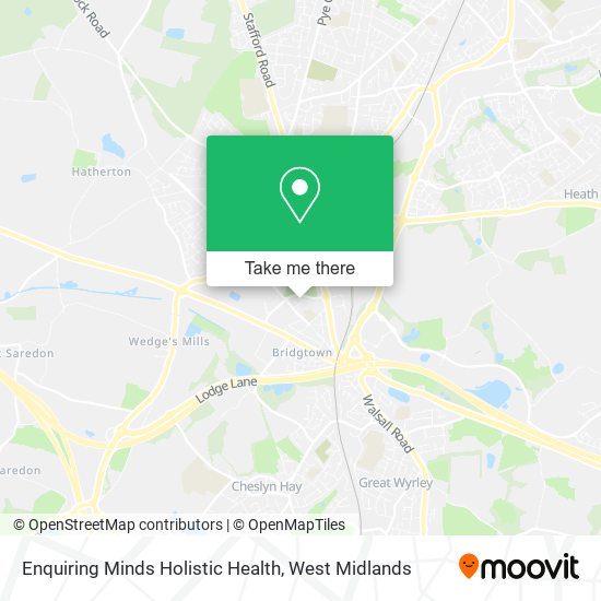 Enquiring Minds Holistic Health map