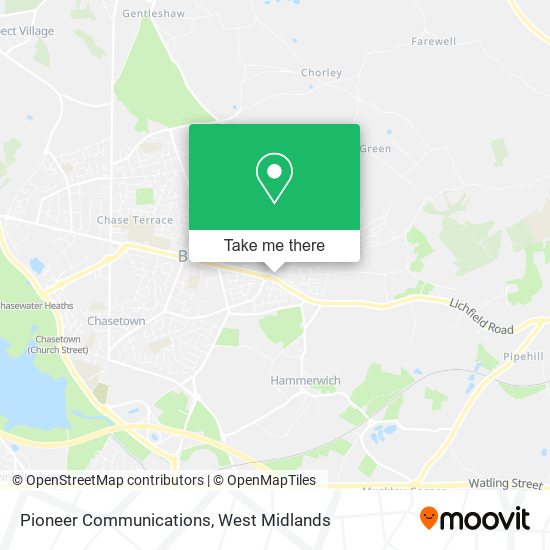 Pioneer Communications map