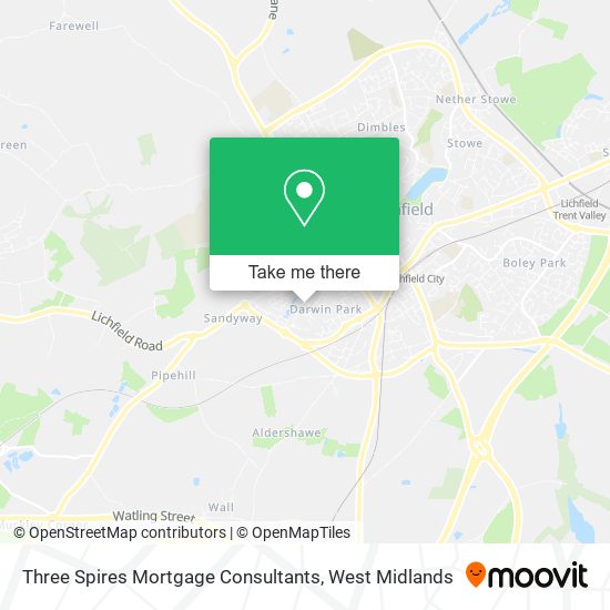 Three Spires Mortgage Consultants map