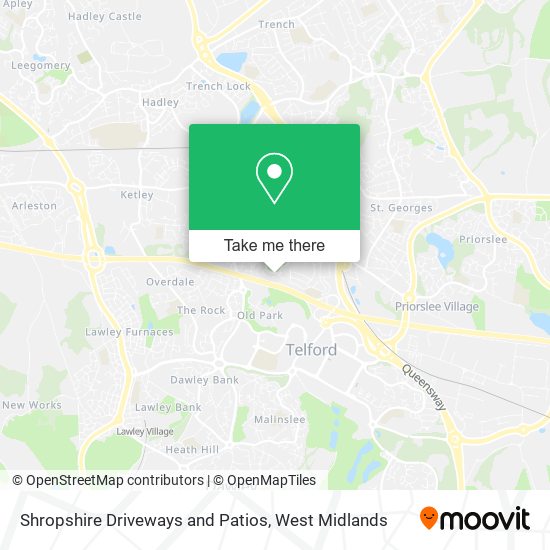 Shropshire Driveways and Patios map
