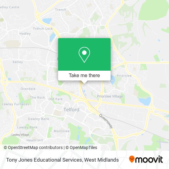 Tony Jones Educational Services map