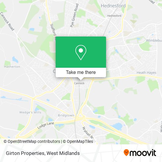 Girton Properties map