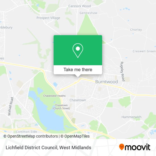 Lichfield District Council map