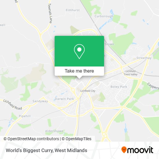 World's Biggest Curry map