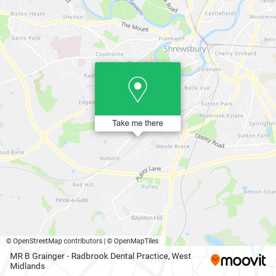 MR B Grainger - Radbrook Dental Practice map