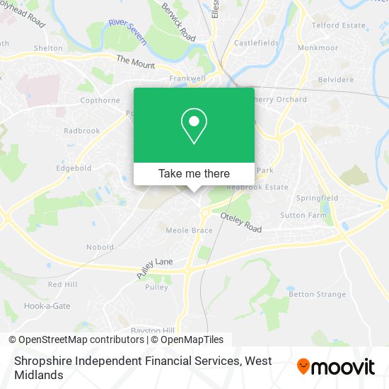 Shropshire Independent Financial Services map