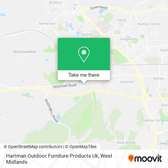 Hartman Outdoor Furniture Products Uk map